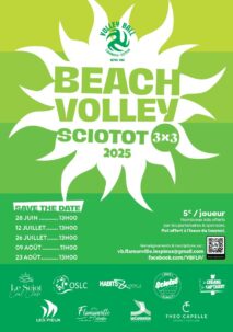 Sciotot 2025 Beach-volley tournaments official flyer