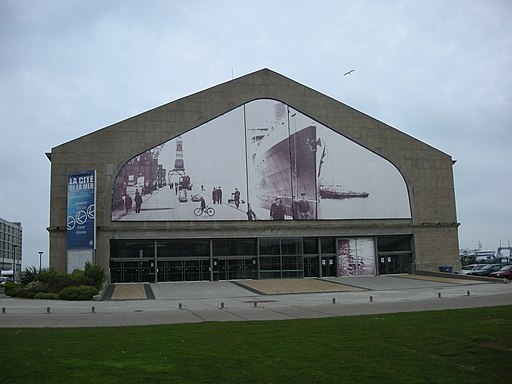 In the former transatlantic terminal of Cherbourg