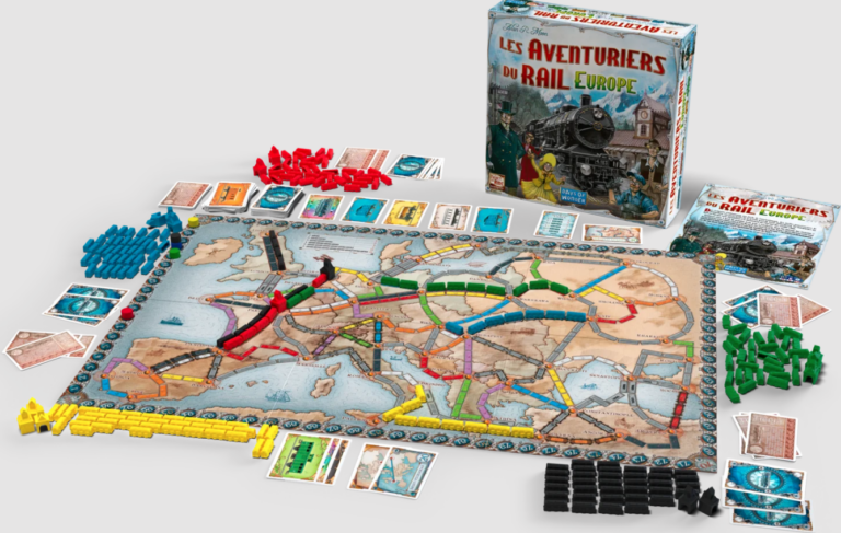 Le plateau des Aventuriers du rail