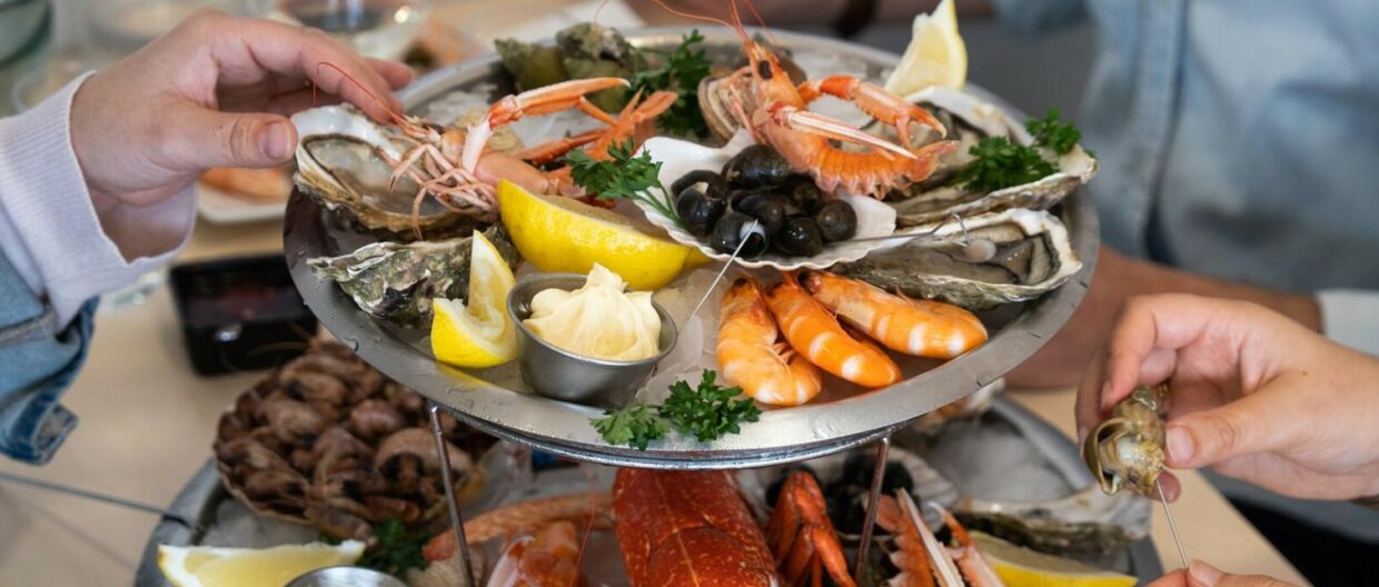 Seafood plate