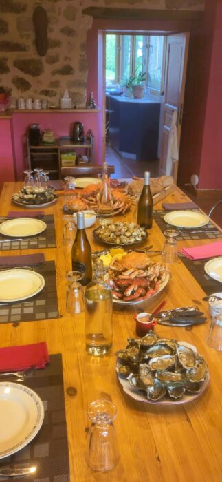 Seafood diner at La Becterie, 27th of June 2025